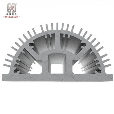 Aliuminio pusapvalis šilumos kriauklė